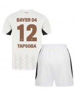 Bayer Leverkusen Edmond Tapsoba #12 Bortedraktsett Barn 2024-25 Korte ermer (+ bukser)